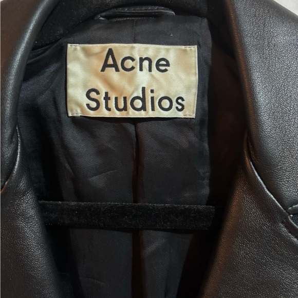 Acne Studies black moto riders jacket size US 32 - Picture 3 of 9
